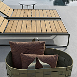 Шезлонг на металлическом каркасе с регулируемой спинкой GUELL Sunbed варинант исполнения - 4 | Loft Concept в Брянске