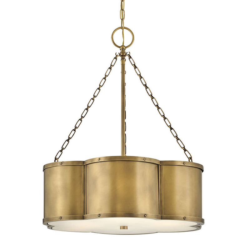 Люстра подвесная волнистой формы Hinkley Латунь Белый Черный в Брянске | Loft Concept 