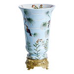 Ваза из фарфора с бронзовыми элементами Tropical Garden варинант исполнения - 2 | Loft Concept в Брянске