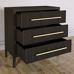 Комод Primo с 3 выдвижными ящиками Темный орех варинант исполнения - 5 | Loft Concept в Брянске