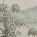 Обои ручная роспись Le Brésil Crystal Grey варинант исполнения - 3 | Loft Concept в Брянске