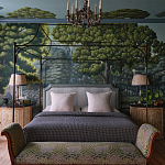 Обои ручная роспись Malmaison Special Colourway on Auguste scenic paper варинант исполнения - 1 | Loft Concept в Брянске