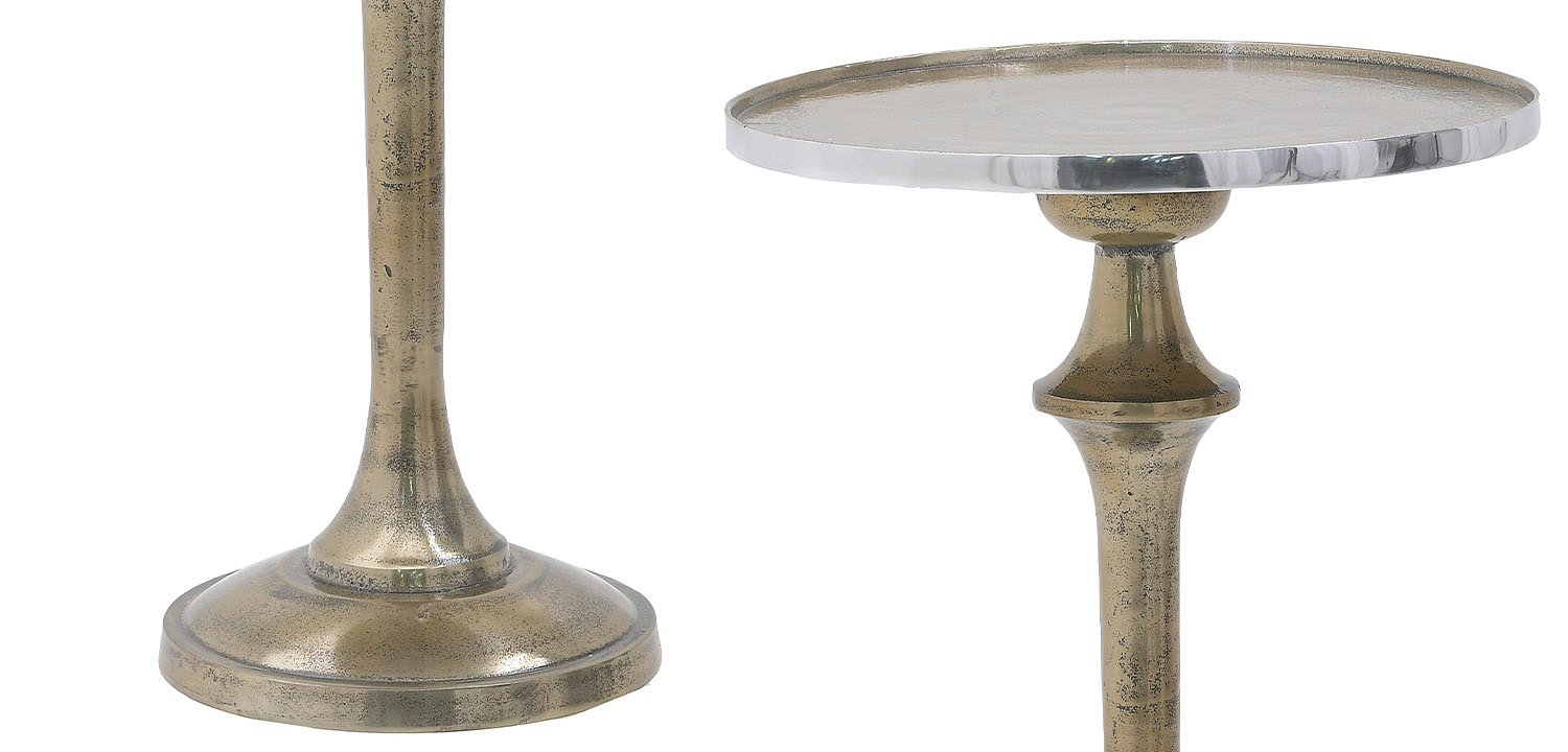 Круглый приставной стол Bourne Patina Side Table Круглый приставной стол Bourne Patina Side Table - Loft-Concept в Брянске