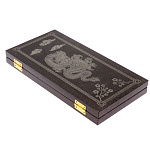 Подарочные нарды из натурального камня с гравировкой Backgammon from Stone варинант исполнения - 5 | Loft Concept в Брянске