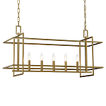 Подвесной светильник прямоугольный 5-ти ламповый Linear Kitchen Light варинант исполнения - 1 | Loft Concept в Брянске