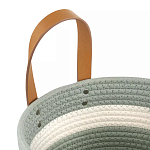 Корзина для хранения с ручками Interlacement Green варинант исполнения - 2 | Loft Concept в Брянске