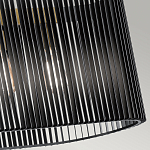 Люстра подвесная овальной формы с металлическим решетчатым абажуром матово-черного цвета и 5 лампами Kichler варинант исполнения - 5 | Loft Concept в Брянске