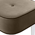 Квадратный мягкий пуф на белых ножках Winton Pouf Square варинант исполнения - 4 | Loft Concept в Брянске