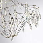 Люстра подвесная из металла с прозрачными подвесками из хрусталя Quasar 93 варинант исполнения - 10 | Loft Concept в Брянске