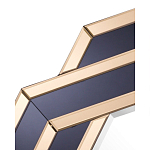 Зеркало восьмиугольное в черно-золотистой раме Pairing варинант исполнения - 2 | Loft Concept в Брянске