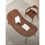 Стол рабочий округлой формы с ящиком  Working Moonnut Table варинант исполнения - 4 | Loft Concept в Брянске