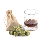 Камни для охлаждения виски из натурального камня змеевик Natural Stone Cube варинант исполнения - 5 | Loft Concept в Брянске