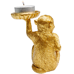 Подсвечник золотая обезьяна с блюдцем Golden Monkey варинант исполнения - 3 | Loft Concept в Брянске