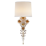 Бра с цветочным основанием и тканевым абажуром Tugella Flower Lamp варинант исполнения - 1 | Loft Concept в Брянске