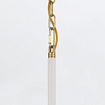 Подвесной светильник с плафоном в форме плоского купола и белой шарообразной лампой Eurofase варинант исполнения - 13 | Loft Concept в Брянске