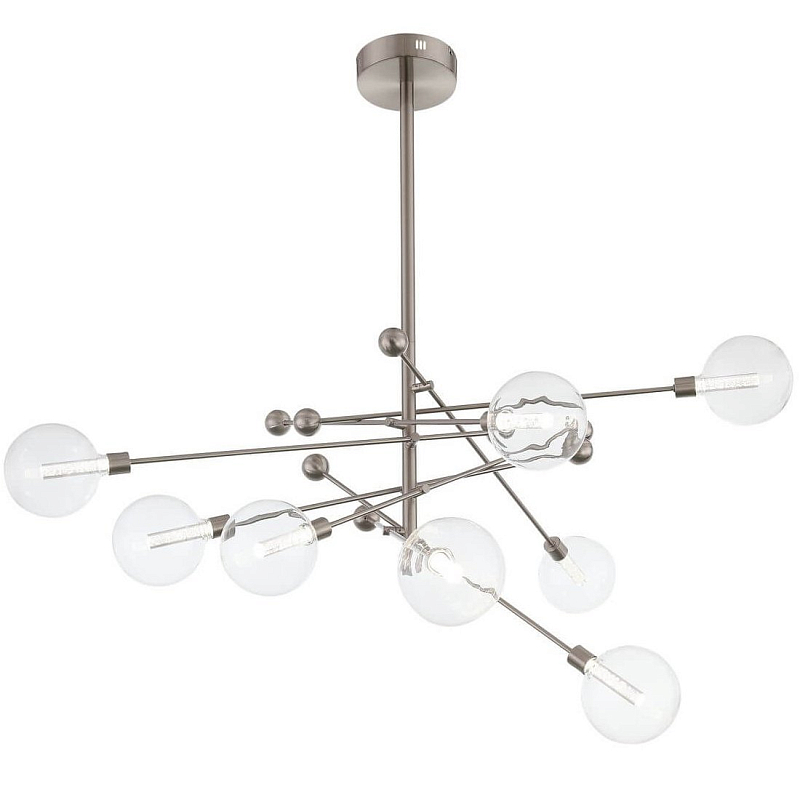 Люстра Gallotti & Radice Balls Nickel 8 Никель Прозрачное Стекло Люстра Gallotti & Radice Balls Nickel 8 Никель Прозрачное Стекло в Брянске | Loft Concept