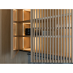 Кухонный гарнитур из камня и дерева с раздвижными дверцами TIVALÌ 2.0 Dada Engenereed Kitchen варинант исполнения - 6 | Loft Concept в Брянске