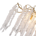 Люстра подвесная с изогнутыми золотистыми элементами и хрустальными подвесками FAIRYTREE Light варинант исполнения - 2 | Loft Concept в Брянске