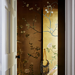 Обои ручная роспись Badminton Deep Rich Gold gilded paper варинант исполнения - 3 | Loft Concept в Брянске