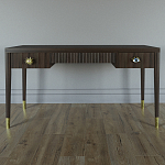 Письменный стол Elsa Dreams Walnut Шпон дерево с двумя ящиками варинант исполнения - 1 | Loft Concept в Брянске