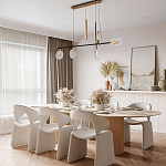 Линейная металлическая геометрическая люстра Geometry Crystal Linear Chandelier варинант исполнения - 2 | Loft Concept в Брянске