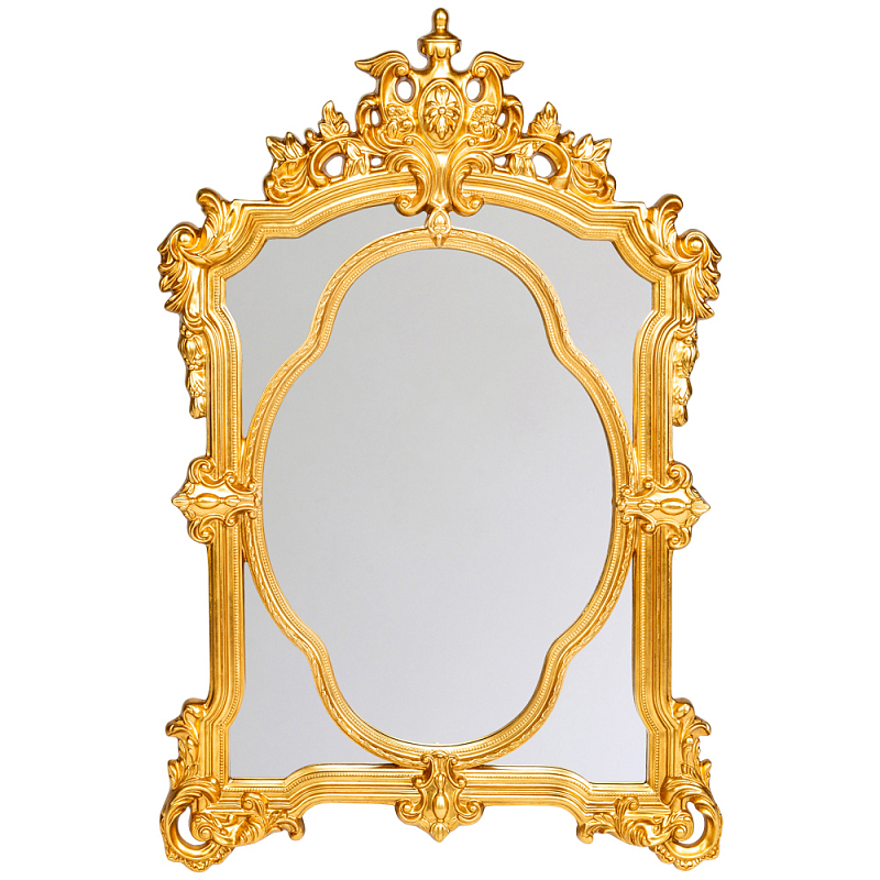 Зеркало с ажурной раме золотого цвета Classic Ornament Mirror Золотой Зеркало Зеркало с ажурной раме золотого цвета Classic Ornament Mirror Золотой Зеркало в Брянске | Loft Concept