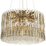 Круглая люстра с металлическими и хрустальными подвесками Bonnay Crystal Chandelier варинант исполнения - 3 | Loft Concept в Брянске