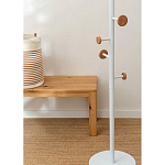 Напольная вешалка из древесины бука Unique Shaped Furniture Floor Hanger White варинант исполнения - 4 | Loft Concept в Брянске