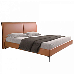 Кровать двуспальная коричневая из экокожи Modern Look варинант исполнения - 1 | Loft Concept в Брянске