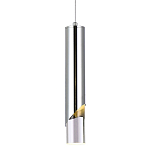 Подвесной светильник Metal Acrylic Tube Chrome Hanging Lamp варинант исполнения - 1 | Loft Concept в Брянске