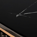 Комод черный округлой формы с рельефным фасадом Black Cut варинант исполнения - 6 | Loft Concept в Брянске