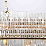 Люстра подвесная овальная со стеклянными трубками Nembus варинант исполнения - 4 | Loft Concept в Брянске