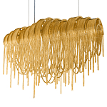 Люстра подвесная с металлическими цепочками и изогнутыми металлическими дугами 72 см Atlantis Chain варинант исполнения - 18 | Loft Concept в Брянске