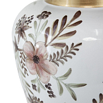 Ваза с нежным цветочным узором в пастельных тонах и крышкой с золотым акцентом Chinoiserie Ceramics варинант исполнения - 3 | Loft Concept в Брянске