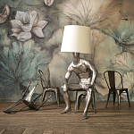 Лампа MALE MANNEQUIN LAMP с абажуром варинант исполнения - 2 | Loft Concept в Брянске
