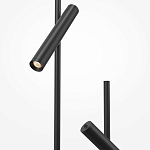 Напольный торшер светодионый черный Lumen Duo варинант исполнения - 3 | Loft Concept в Брянске