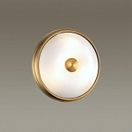 Бра круглое с матовым стеклянным плафоном и металлической окантовкой Soft Halo варинант исполнения - 4 | Loft Concept в Брянске