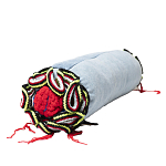 Подушка из джинсовой одежды и вязания Heart&Brain 2 варинант исполнения - 2 | Loft Concept в Брянске