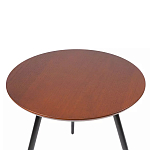 Кофейный столик с круглой столешницей на 3-х черных ножках Laconic Stylish Design варинант исполнения - 1 | Loft Concept в Брянске