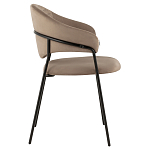 Коричневый стул с обивкой из искусственной замши Alexis варинант исполнения - 3 | Loft Concept в Брянске