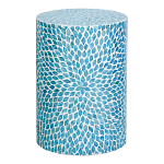 Столик с инкрустацией с перламутровым узором Flower Blue варинант исполнения - 1 | Loft Concept в Брянске