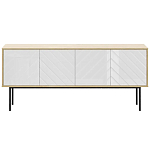 Длинная тумба с зеркальным декором Serena варинант исполнения - 8 | Loft Concept в Брянске