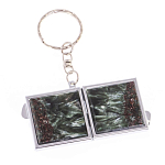 Зеркало брелок складное двухстороннее из натурального камня Серафинит Stone Mirrors варинант исполнения - 6 | Loft Concept в Брянске