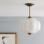 Подвесной светильник с абажуром из молочного стекла Vintage Charm варинант исполнения - 2 | Loft Concept в Брянске