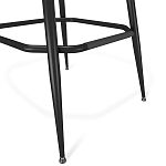 Барный стул со спинкой и подлокотниками на 4-х металлических ножках Douglas Rhombus Синий Велюр варинант исполнения - 4 | Loft Concept в Брянске