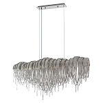 Люстра подвесная с металлическими дугами и длинными цепочками 115 см Atlantis Chain варинант исполнения - 9 | Loft Concept в Брянске