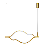 Подвесной светильник волнообразный изогнутый цвета латунь 3000К Spiral Lighting варинант исполнения - 2 | Loft Concept в Брянске