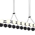 Люстра овальная с круглыми светодиодными источниками света Maxine Light варинант исполнения - 11 | Loft Concept в Брянске