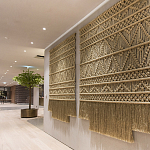 Панно на стену плетеное Макраме бежевый цвет  варинант исполнения - 8 | Loft Concept в Брянске