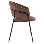 Стул в велюре коричневого цвета Horizon варинант исполнения - 3 | Loft Concept в Брянске